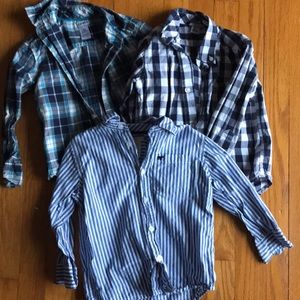 3 size 3T button up dress shirts
